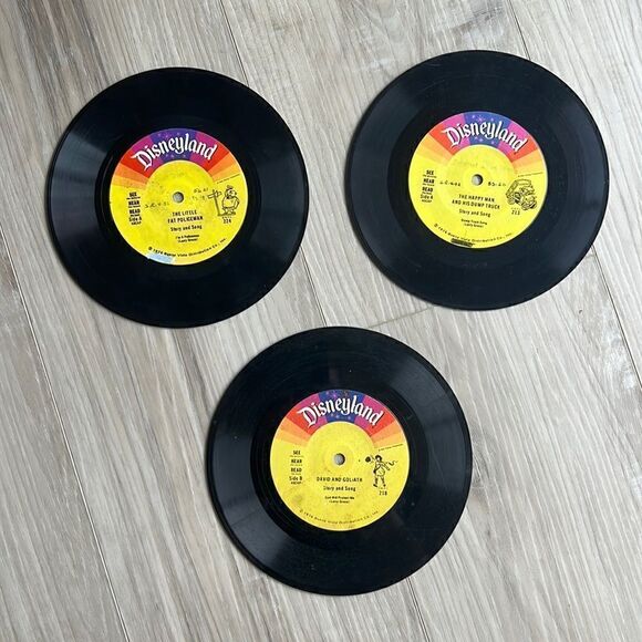 Disneyland Vintage 70’s Records Book & Song on Tape Set of Three - Picture 1 of 5